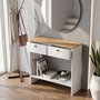 Hanah Home Aparador Modera Roble Zafiro y Blanco